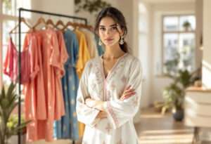 chikankari kurta for women