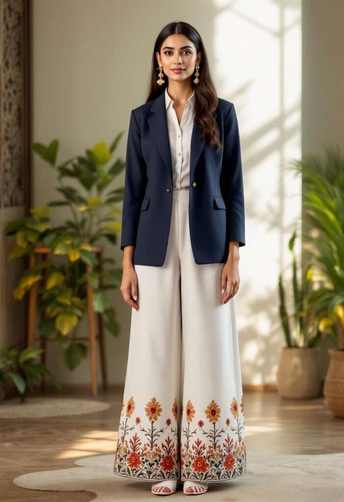 blazer with palazzho