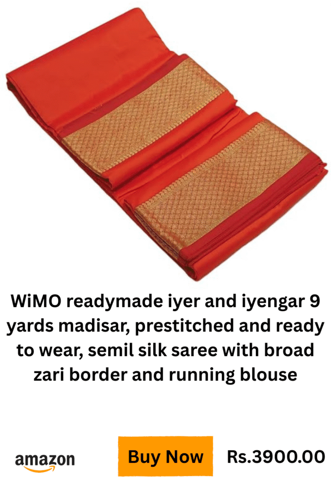 madisar saree orange