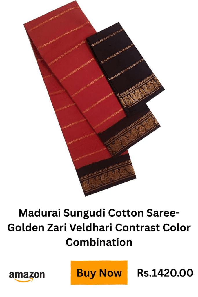 sungudi cotton black