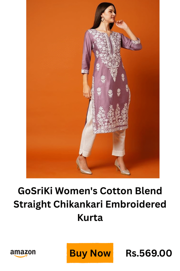 gosirki cotton chikankari kurti
