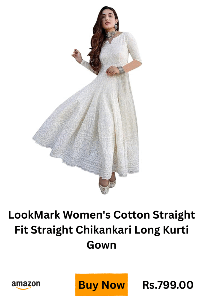 anarkali chikankari kurta
