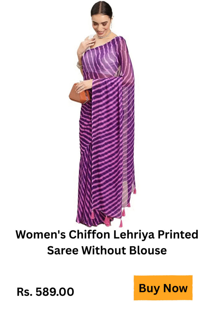 leheriya chiffon saree