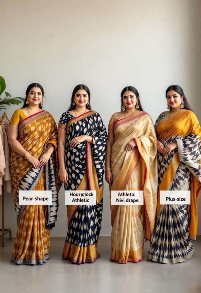 saree wear by 4 indian women