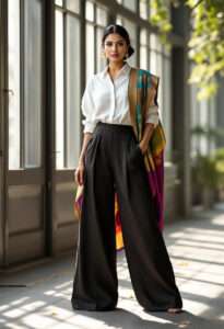 palazzho pant with shirt